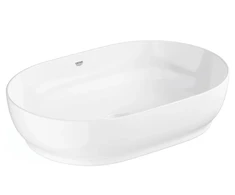 washbasin Essence, 600x401 mm, countertop, baltas