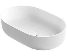 washbasin Neo O, matt baltas