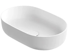 washbasin Neo O, matt baltas
