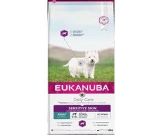 Eukanuba suaugusiųjų kasdienė priežiūra jautriai odai 12 kg