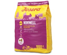Josera Miniwell sausas maistas su vištiena mažų veislių suaugusiems šunims 900g