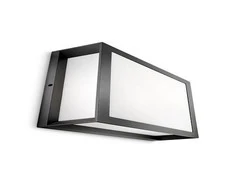 Sieninis šviestuvas Sieninis lauko šviestuvas PHILIPS SKIES, IP44, 2 x E27, max 14 W, 26x26x8,1 cm