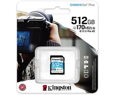Atminties kortelė Kingston SDXC Canvas Go Plus 512GB 170R C10 UHS-I U3 V30