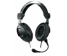 Žaidimų ausinės Genius HS-M505X (be garsumo valdymo), juodos spalvos