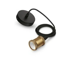 Sieninis šviestuvas Philips Vintage Cord pakabos laidas, šlifuotas auksas, E27
