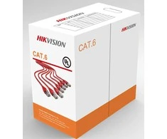 Hikvision Kabelis ryšio Hik-vision UTP 6E (Gysla-0.53mm, ritė 305m, vidaus) DS-1LN6-UE-W
