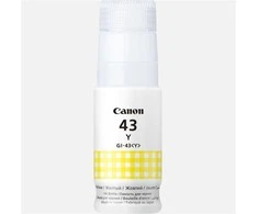 Kasetė rašaliniams spausdintuvams "canon" originalus rašalas gi-43 y, geltonas, 3700p, 4689c001, "canon pixma g540, g640