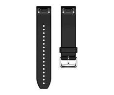 Garmin QuickFit 22 mm greitai atsegamas silikoninis dirželis, Juodos spalvos