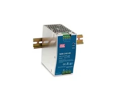 Šakotuvas D-Link 240 W universalus kintamosios srovės įvesties / pilno diapazono DIN maitinimo šaltinis, 240 W, 90–264 V, 47–63 Hz, 2,5/115 V kintamoji įtampa, 1,3/230 V kintamoji įtampa, 28 ms, 88,5 %