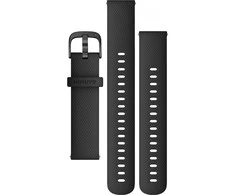 Išmaniojo laikrodžio Garmin silikoninis, greitai atsegamas dirželis, Juodos spalvos, 18mm