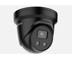 Hikvision kupolas DS-2CD2383G2-IU F2.8 (juoda, 8 MP, 30 m. IR, AcuSense)
