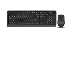 Klaviatūra A4Tech klaviatūros ir pelės rinkinys, FG1010 FSTYLER, belaidė, pilka