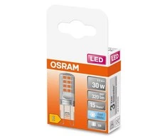 Candellux OSRAM LED kapsulinė lemputė PIN 30, G9, 2,6W, 4000 K, 320 lm, šaltai baltos sp.