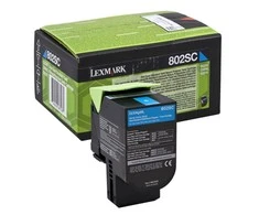 Lexmark 80C2SC0 | 802SCE mėlynos spalvos standartinės našumo korporacinė kasetė (2k) | Kasetė | Žydra spalva