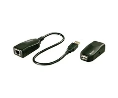 USB Prailginimas - LINDY USB 2.0 Cat.6 Prailginimas, 480Mbps, 50 m, Juodas