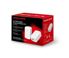 Mercusys | AV1000 Gigabit Powerline Starter Kit | MP500 KIT | 1000 Mbit/s | Ethernet LAN (RJ-45) jungtys 1