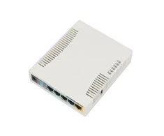 Šakotuvas Maršrutizatorius MikroTik RB951Ui-2HnD (xDSL (cable connector LAN), 2,4 GHz)