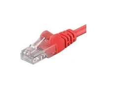 PremiumCord PREMUMCORD Langų kabelis UTP RJ45 -RJ45 CAT5E 0,25 m Raudona