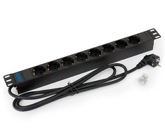 Triton viršįtampių apsaugos įtaisas RAB-PD-X08-A1 (8 vnt. lizdų, juodas, 2m)