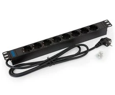 Triton viršįtampių apsaugos įtaisas RAB-PD-X08-A1 (8 vnt. lizdų, juodas, 2m)
