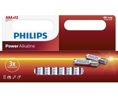 PHILIPS baterija šarminė AAA 12TK/PK