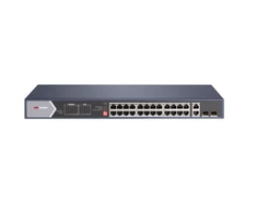 Šakotuvas SWITCH POE DS-3E0528HP-E 24 PRIEVADŲ SFP Hikvision