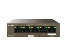 Šakotuvas „Tenda TEG1105PD“ tinklo komutatorius Gigabit Ethernet (10/100/1000) Maitinimas per Ethernet (PoE) Rudas