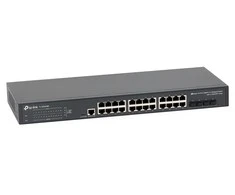 Šakotuvas TP-LINK | 24 prievadų 10/100/1000 Mbps stalinio kompiuterio tinklo jungiklis | SG3428X | Tvarkoma L2+ | Montuojamas ant stovo | SFP+ jungtys kiekis 4 | Maitinimo tipas Išorinis