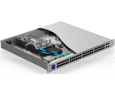 Šakotuvas UBIQUITI USW-PRO-48-POE UniFi komutatorius, 48 x 600 W, 48 gigabito RJ45 prievadai, 4 SFP+ prievadai, PoE++
