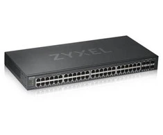 Šakotuvas ZYXEL GS1920-48V2, 50 prievadų išmanusis valdomas komutatorius, 48 gigabitų varinis ir 4 gigabitų dviejų asmenų, hibridinis režimas, autonominis arba „Nebulaflex“ debesis (5 metų garantija)