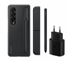 Dėklas Samsung Galaxy Fold4 stovimas dangtelis su S Pen 25W TA Juodas