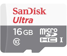 Atminties kortelė SANDISK 16GB Ultra Android Micro SDHC 80MB/s Class 10