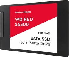 WD Raudona SSD SA500 NAS 1TB 2.5" SATA III 6 Gb/s vidinis, vienos pakuotės, maitinamas „SANDISK“