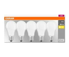 Ledvance OSRAM LED BASE CL A Fros. 8,5W 827 E27 806lm 2700K (CRI 80) 10000h A+ (Krabička 5ks)