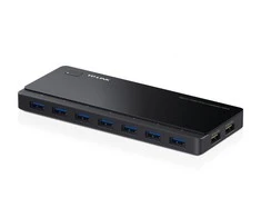 TP-LINK 7 jungtys USB 3.0 Hub su 2 maitinimo įkrovikliais jungtys 2.4A Max Desktop ir 12V/4A maitinimo adapteris