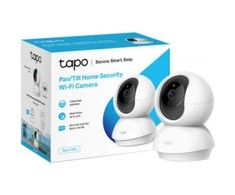 TP-LINK Pan/Tilt namų apsaugos WiFi kamera su dienos/nakties vaizdu, 1080p FHD, Micro SD kortelių talpa iki 128 GB, H.264 vaizdo įrašas, 360/114 žiūrėjimo kampas.