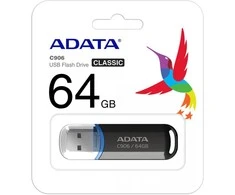 ADATA C906 64GB USB2.0 Stick Classic Juodas