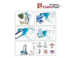 CUBICFUN 3D dėlionė „Viešbutis Burj al-Arab“
