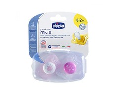CHICCO PHYSIO MICRO Silikoonist lutt, 0-2m (Roosa)