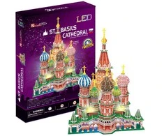CubicFun 3D dėlionė „Šv. Bazilio katedra“ (LED)