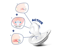 CHICCO žindukas ortodontinis PHYSIO SOFT, 6-12M+, Iš latekso