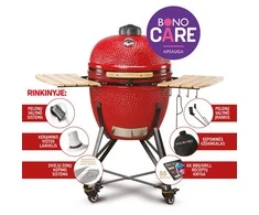 Kepsninė KAMADO BONO GRANDE 59cm su 6 priedais raudona