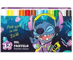 Aliejinės kreidelės Stitch, 12 spalvų