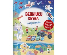 KNYGA Berniukų knygelė su lipdukais. Daugiau nei 100 lipdukų!