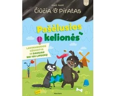 KNYGA Čiūčia ir Piratas. Pašėlusios kelionės. Lavinamosios užduotys ir daugiau nei 100 lipdukų
