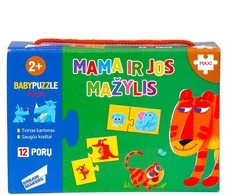 Baby Puzzle dėlionė mažiausiems Mama ir jos mažylis 24 detalės