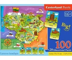 Dėlionė 0015 Castorland 100 Lietuva