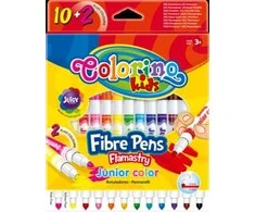 Flomasteriai Colorino Kids, 10 spalvų + 2 fluoricensinės