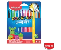 Flomasteris Maped ColorPeps Long Life2 12vnt.