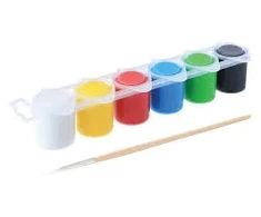 Guašas PRIMO, 6 spalvos x 25 ml, su teptuku